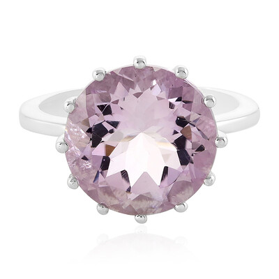 Rose de France Amethyst Silver Ring