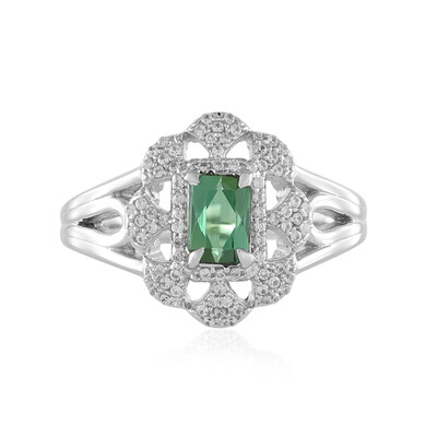 Benedito Green Tourmaline Silver Ring