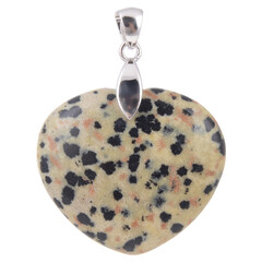 Dalmatian Jasper Silver Pendant
