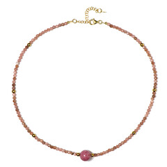 Rhodonite Silver Necklace