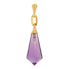 9K Amethyst Gold Pendant