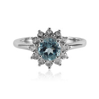 Sky Blue Topaz Silver Ring