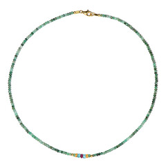 Socoto Emerald Silver Necklace