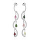 Fancy Tourmaline Silver Earrings (Remy Rotenier)