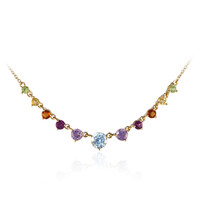 Sky Blue Topaz Silver Necklace