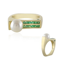 9K White Freshwater Pearl Gold Ring (de Melo)