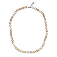 Freshwater pearl Silver Necklace (TPC)