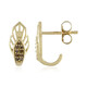 9K I2 Champagne Diamond Gold Earrings (Ornaments by de Melo)