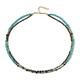 Golden Hematite Silver Necklace (Riya)