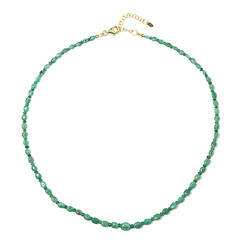 Zambian Emerald Silver Necklace
