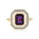Amethyst Silver Ring (M de Luca)
