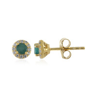 Grandidierite Silver Earrings