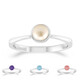Pink Pastel Quartz Silver Ring