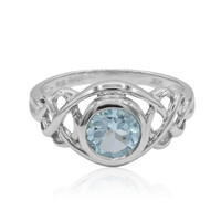 Sky Blue Topaz Silver Ring