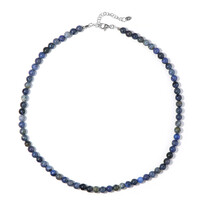 Dumortierite Silver Necklace