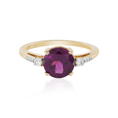 9K Magenta Garnet Gold Ring