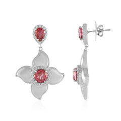 Pink Topaz Silver Earrings (Dallas Prince Designs)
