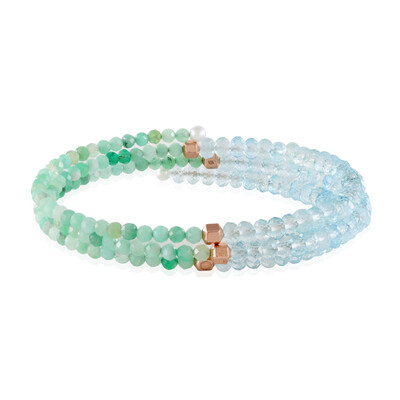 Brazilian Emerald Steel Bangle (Riya)