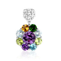 Amethyst Silver Pendant