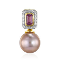 9K Pink Ming Pearl Gold Pendant (TPC)