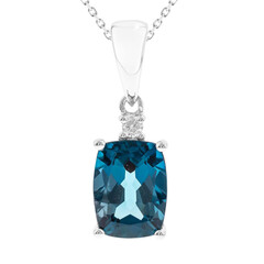10K London Blue Topaz Gold Necklace