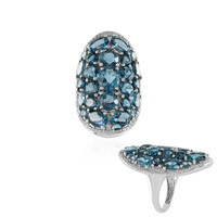 London Blue Topaz Silver Ring