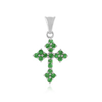 Tsavorite Silver Pendant