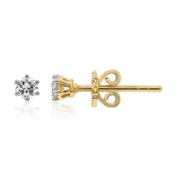 9K SI1 (G) Diamond Gold Earrings