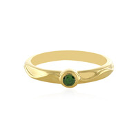 I3 Green Diamond Silver Ring