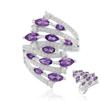 Amethyst Silver Ring