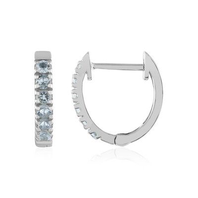 Brazilian Aquamarine Silver Earrings