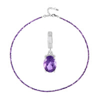 Amethyst Silver Set