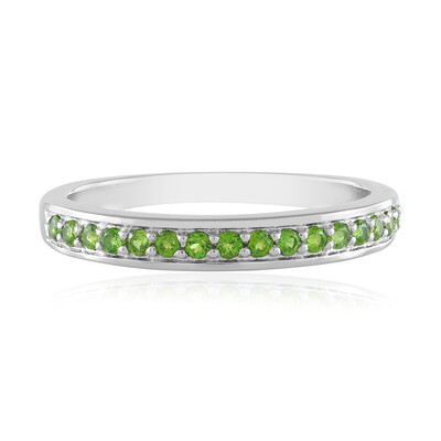 Russian Diopside Silver Ring