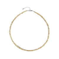 Yellow Apatite Silver Necklace