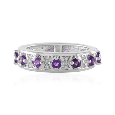 Amethyst Silver Ring