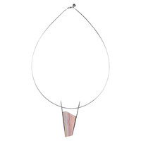 Lace Agate Silver Necklace