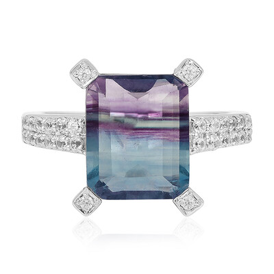 Fluorite Silver Ring