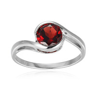 Mozambique Garnet Silver Ring