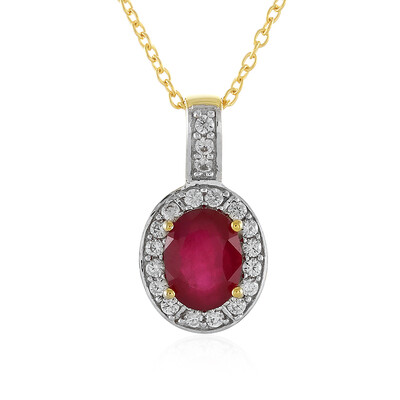 Madagascar Ruby Silver Necklace