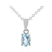 Sky Blue Topaz Silver Necklace
