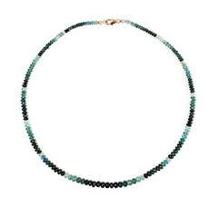 9K Indicolite Gold Necklace