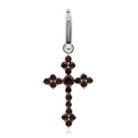 Mozambique Garnet Silver Pendant