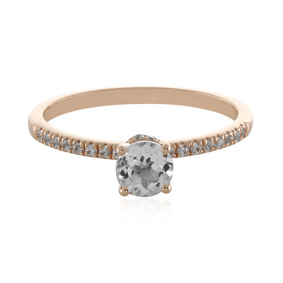 9K White Kunzite Gold Ring (Adela Gold)
