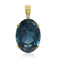 9K London Blue Topaz Gold Pendant (Tenner Diniz)
