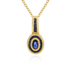 Blue Sapphire Silver Necklace