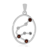 Mozambique Garnet Silver Pendant