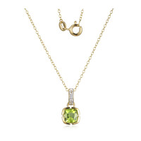 Peridot Silver Necklace