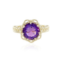 9K Uruguayan Amethyst Gold Ring (Ornaments by de Melo)