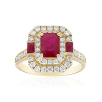 14K AAA Mozambique Ruby Gold Ring (CIRARI)