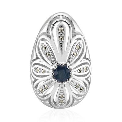 Blue Sapphire Silver Pendant (Annette classic)